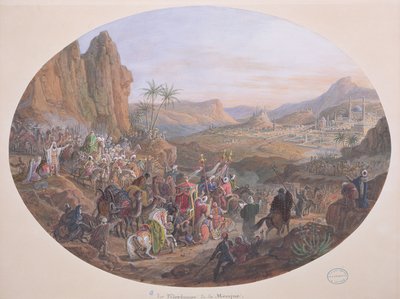 Design for a set of plates depicting 